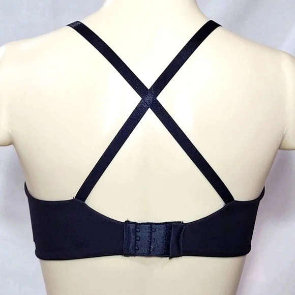 34D Hanes HU06 Invisible Look Convertible UW Bra‎ Black - Picture 4 of 5
